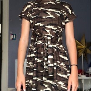Camo front tie dress from SHEIN size 11-12